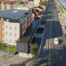 Aerial view of Waterside at Cleveleys, showing its proximity to the sea front.